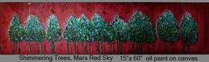 Shimmering Trees, Mars Red Sky detail
